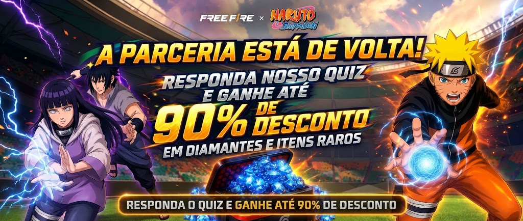 Free Fire × Naruto Shippuden - Evento Exclusivo
